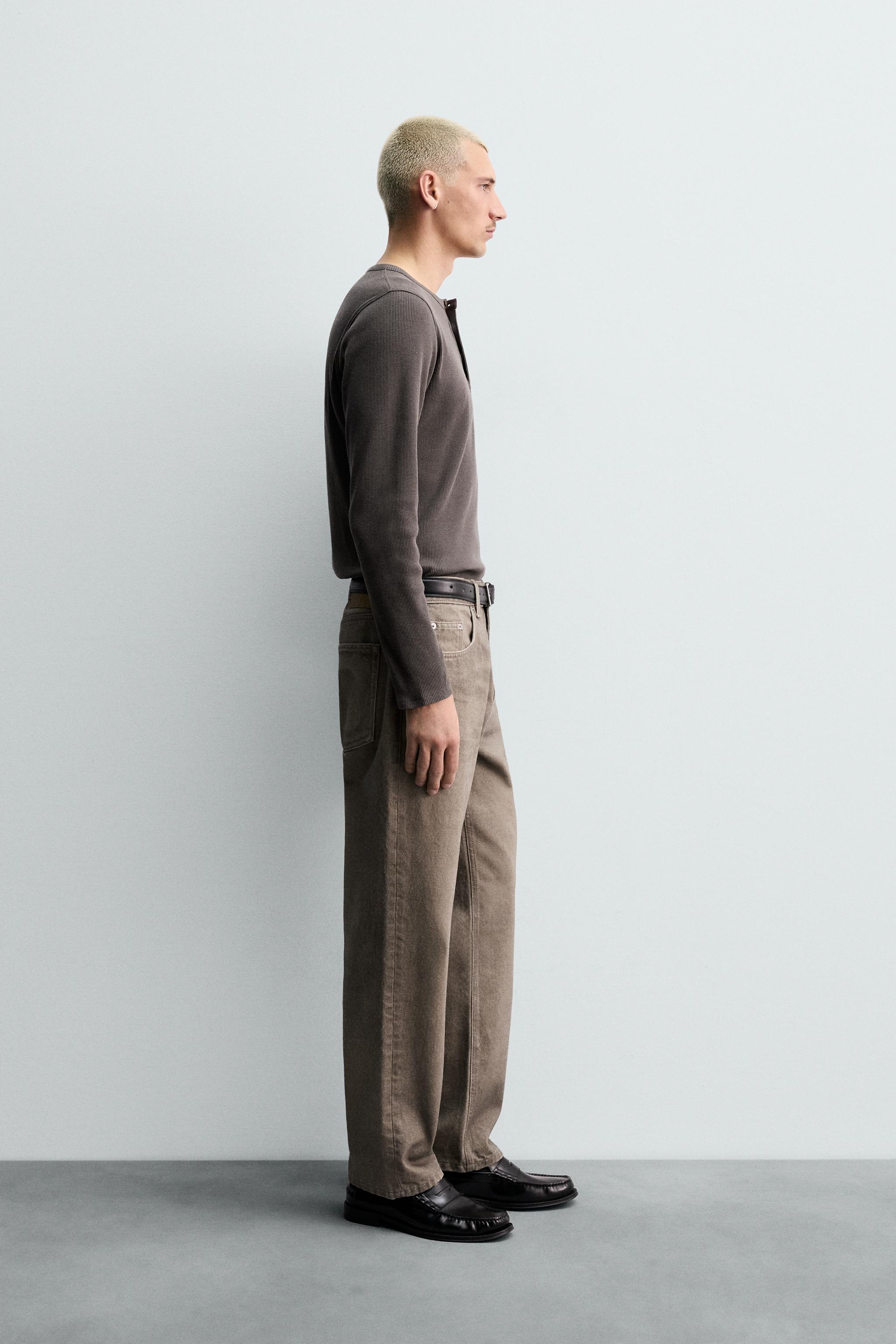 PRINTED WASHED STRAIGHT FIT JEANS